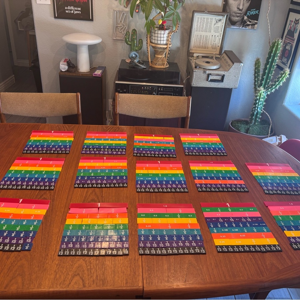 Classroom fraction Tiles